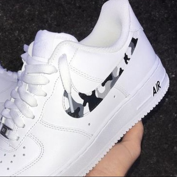 Nike Shoes - Grey Camo Custom Air Force 1
